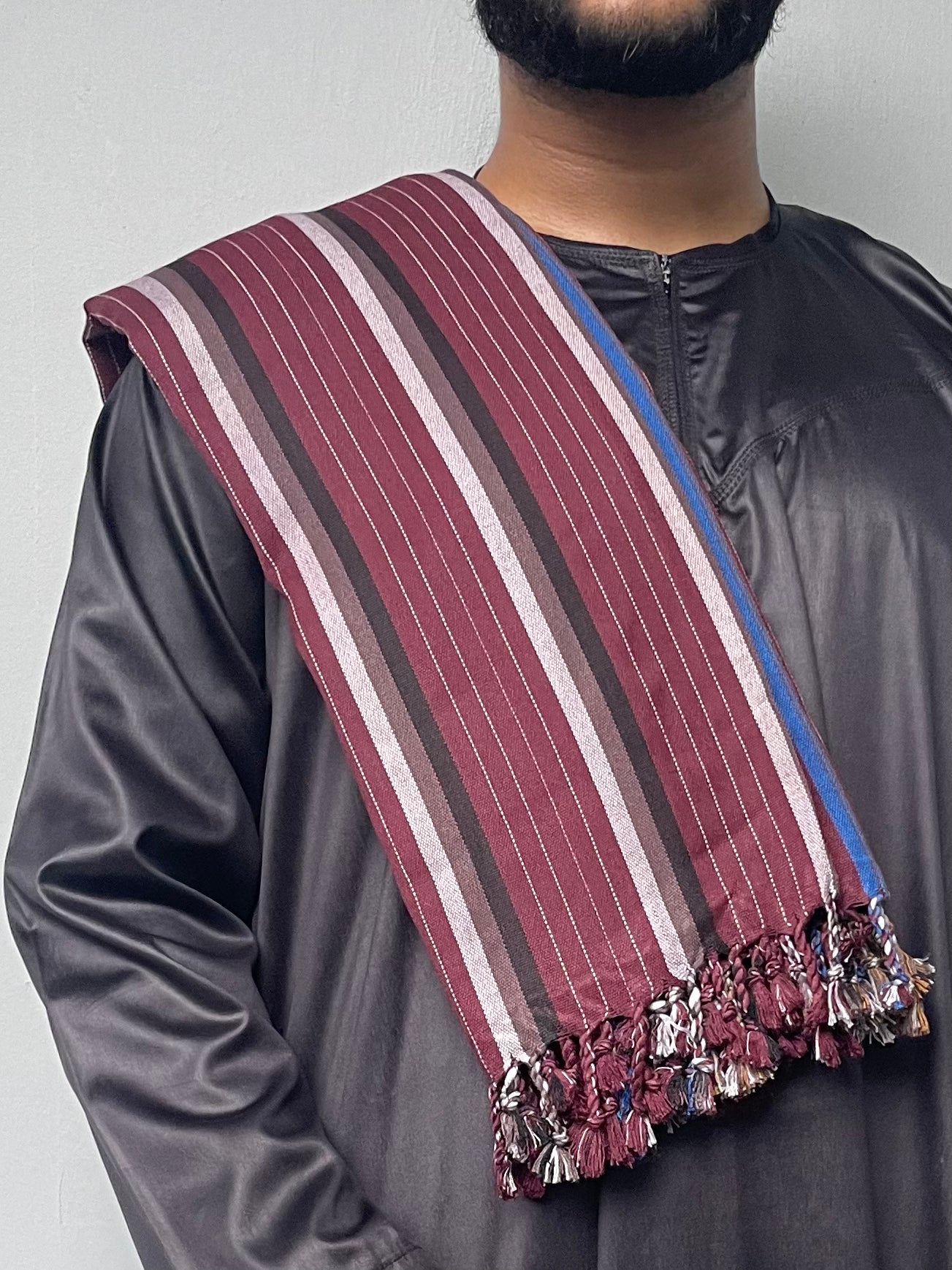 Yemeni Shawl in Spice Market Red
