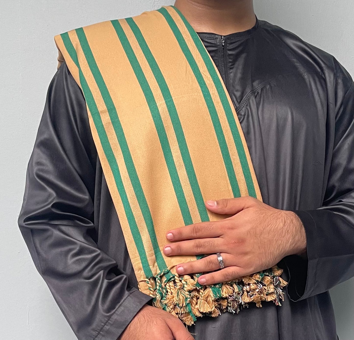 Yemeni Shawl in Golden Souk Beige