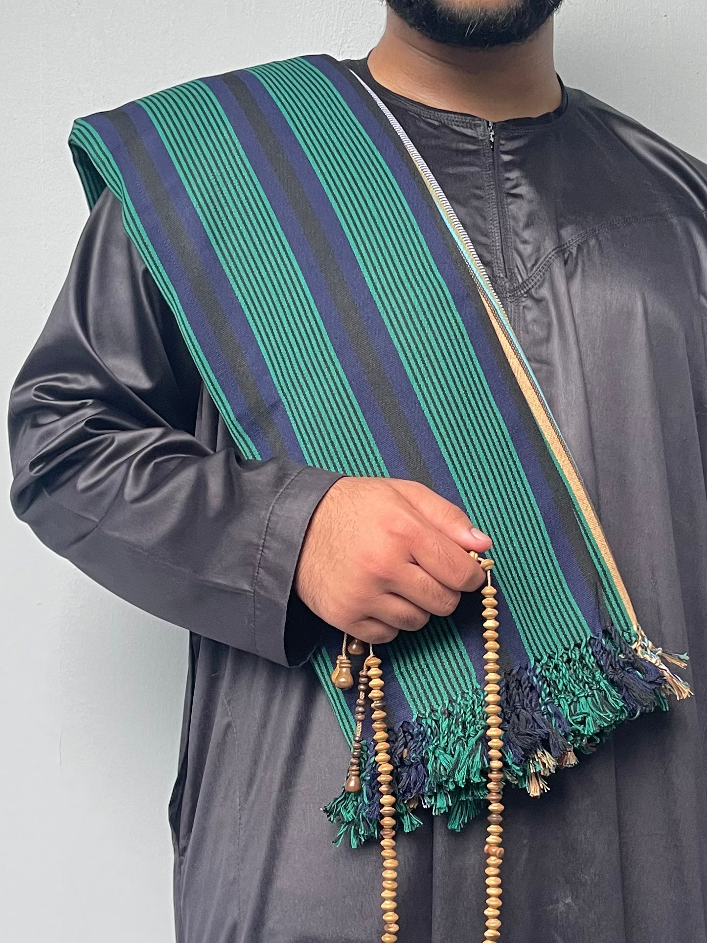 Yemeni Shawl in Emerald Orchard Green