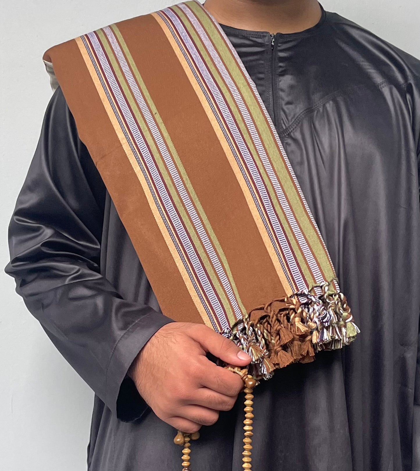 Yemeni Shawl in Secrets of the Sands Brown