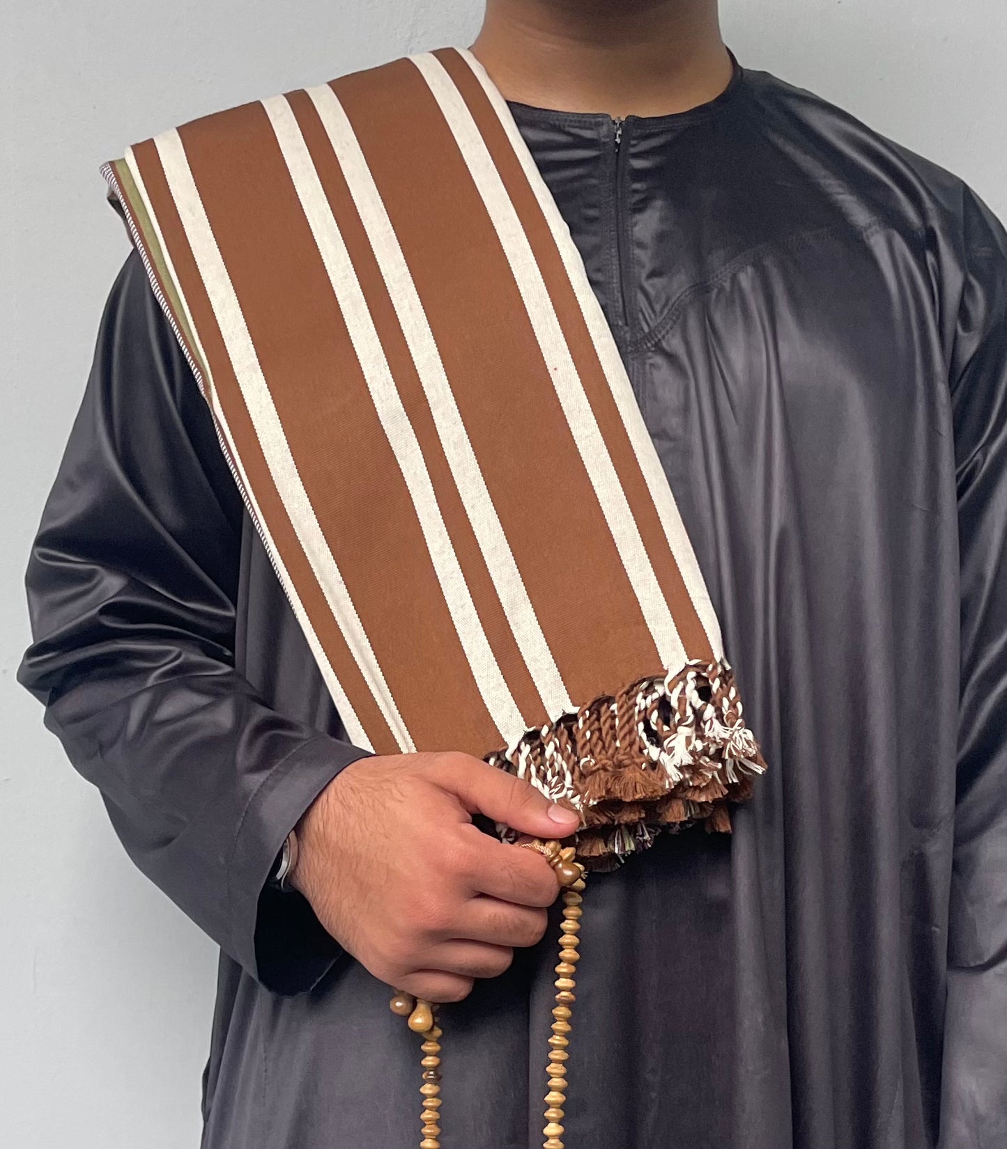 Yemeni Shawl in Secrets of the Sands Brown
