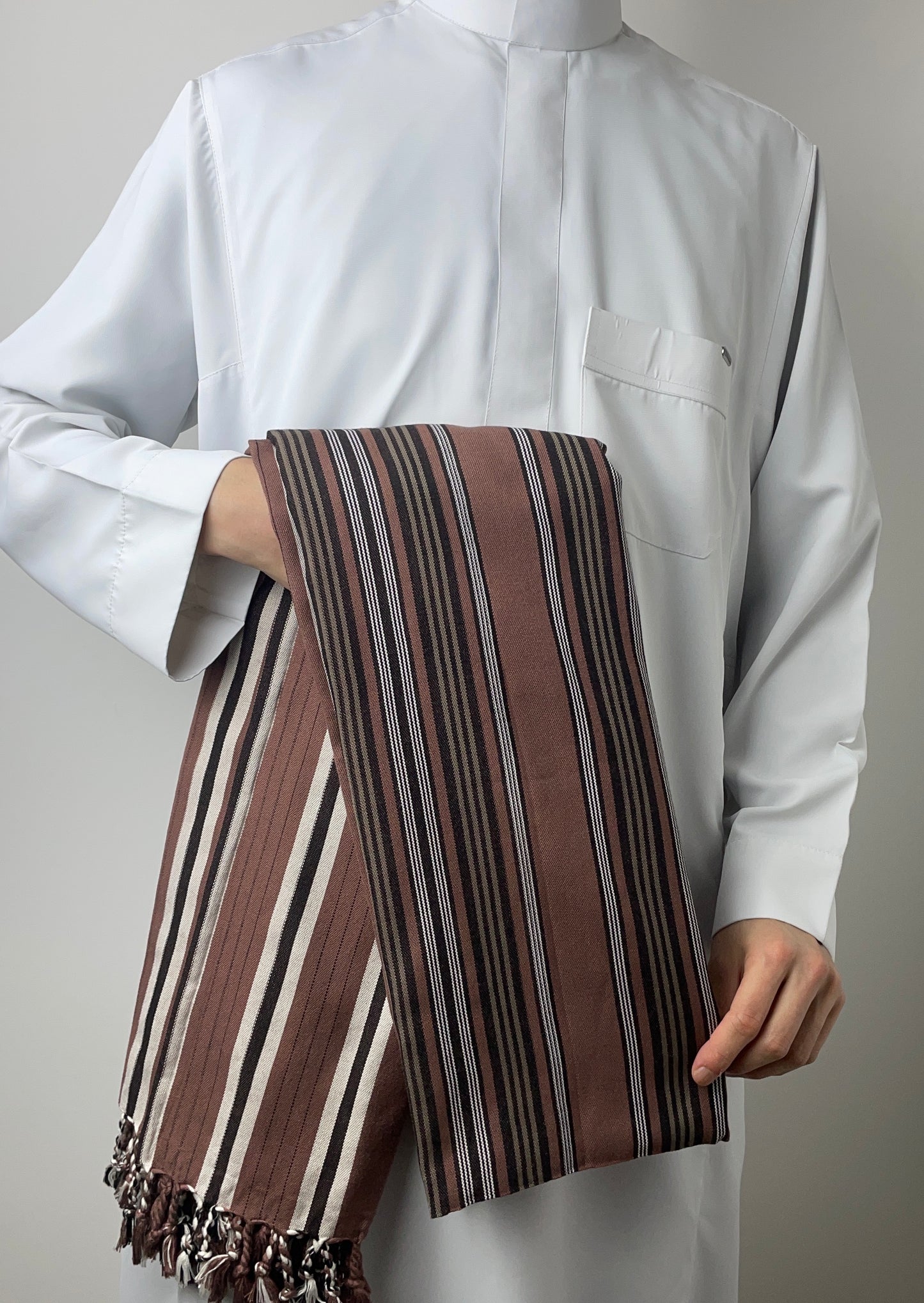 Yemeni Shawl in Sidr Sunset Red
