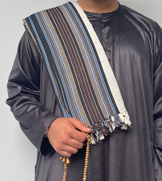 Yemeni Shawl in Hadramawt Memories Grey